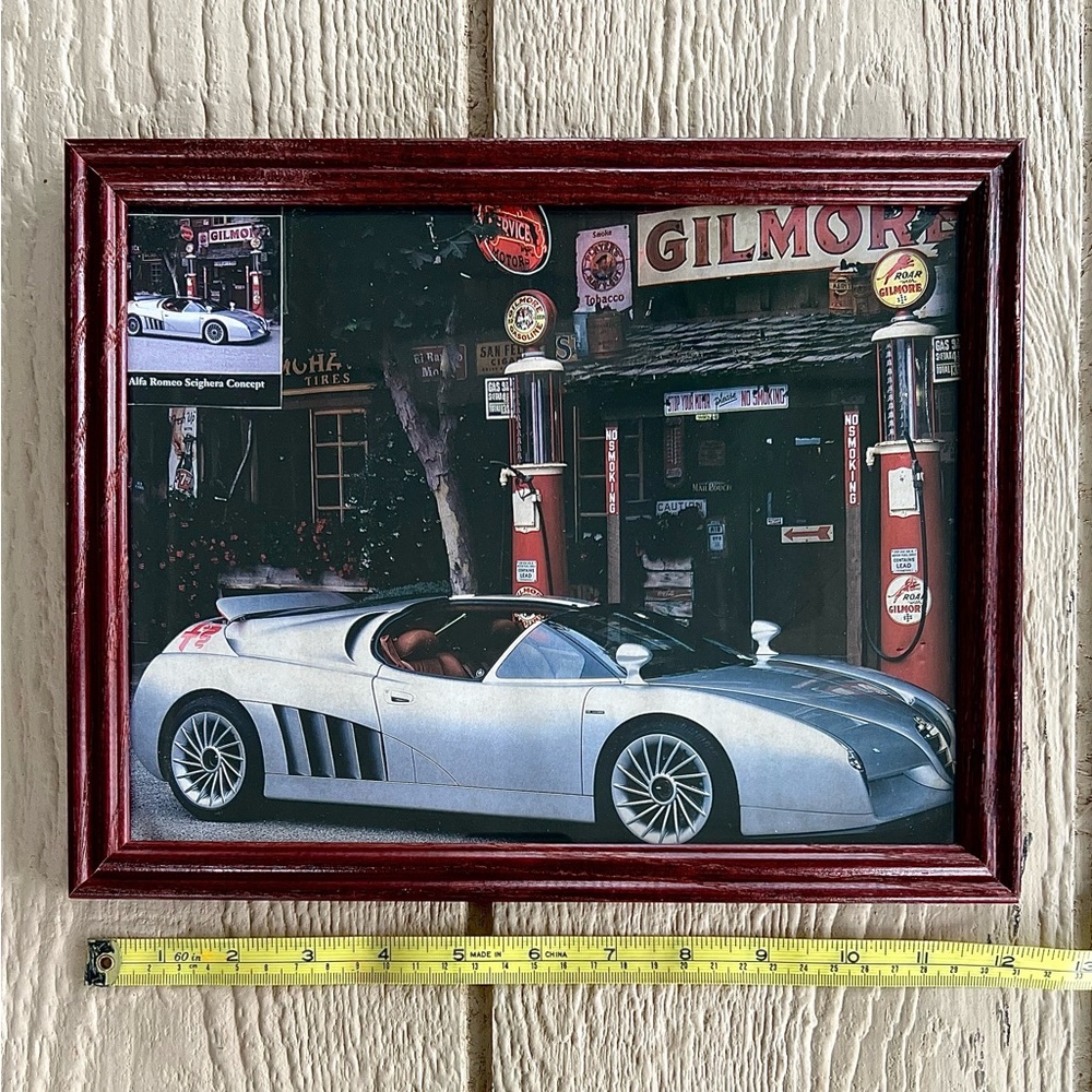 Framed Vintage Car Art